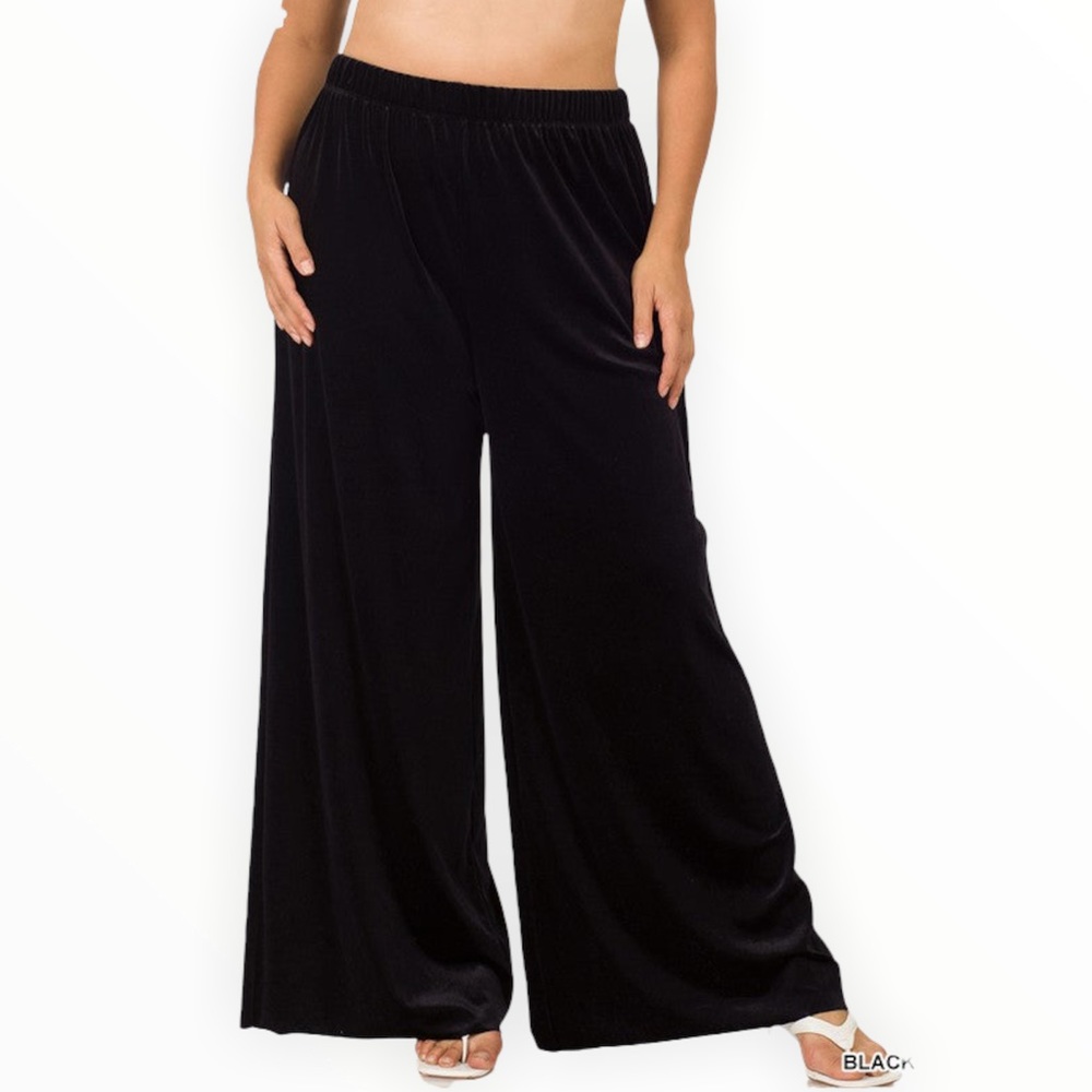 NWT Plus Size Wide Leg Velvet Pant